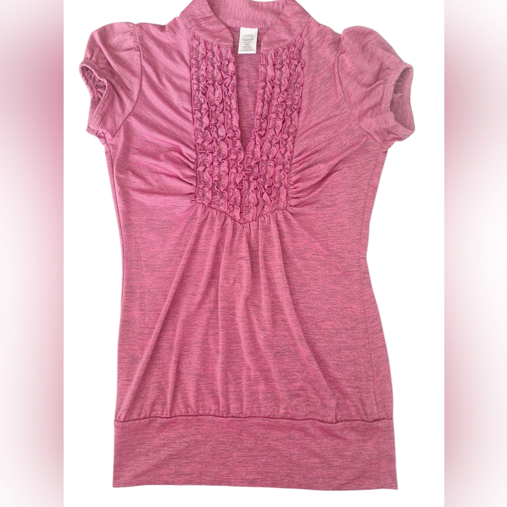 Pink Ruched Women's Top
